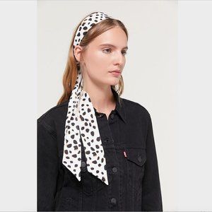 Vivienne Tie Back Printed Satin Scarf Headband